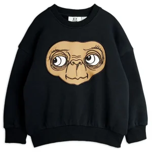 E.T. Appliqu Sweatshirt in Black by Mini Rodini