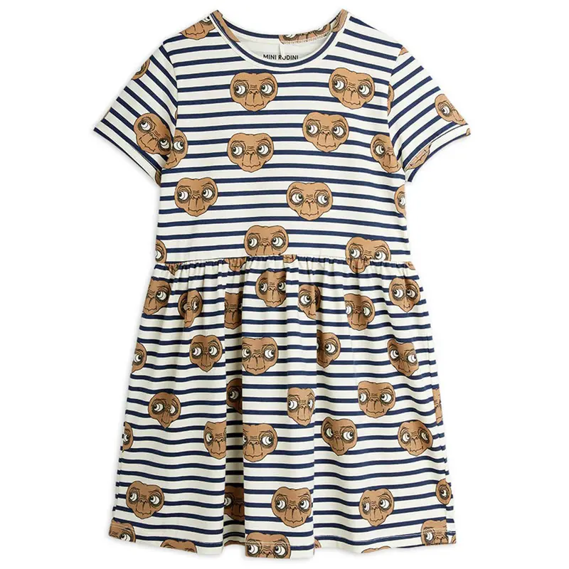 E.T. Sripe AOP Dress by Mini Rodini