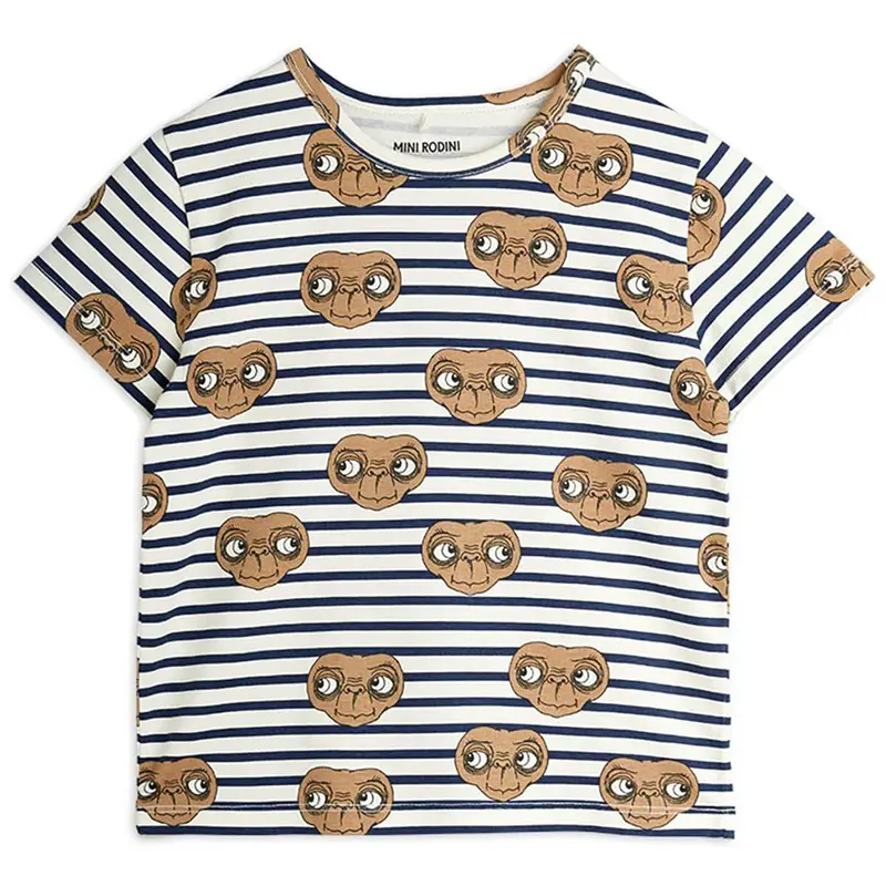 E.T. Stripe AOP T-Shirt by Mini Rodini