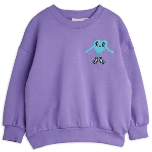Heart In Shoes Embroidered Sweatshirt by Mini Rodini