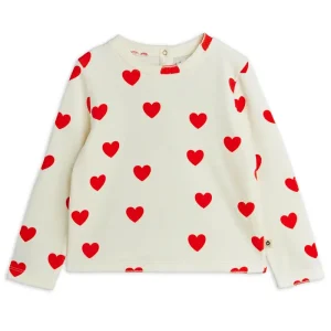Hearts AOP Velour Top by Mini Rodini