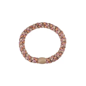 Kknekki Snag Free Hair Band in Peach Pink Glitter by Bon Dep