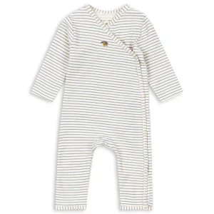 Newborn Baby Onesie in Stripe Bluie by Konges Slojd