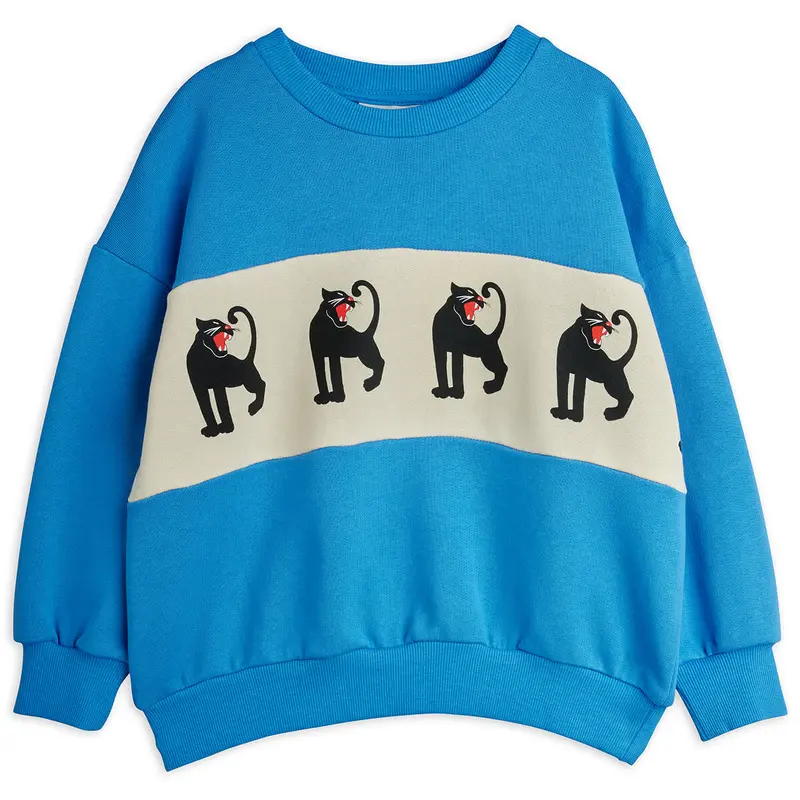Panther Panel Sweatshirt by Mini Rodini
