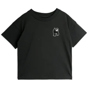 Panther Patch Tee in Black by Mini Rodini