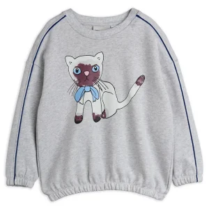 Siamese Sweatshirt in Grey Melange by Mini Rodini
