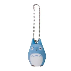 Studio Ghibli Blue Totoro Mini Flocked Keyring by Sekiguchi Japan