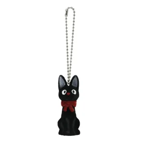 Studio Ghibli Jiji Mini Flocked Keyring by Sekiguchi Japan