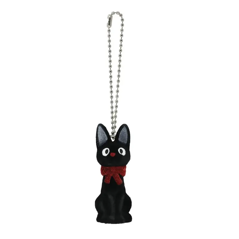 Studio Ghibli Jiji Mini Flocked Keyring by Sekiguchi Japan