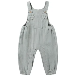 Baby Overall in Steel Blue by Quincy Mae