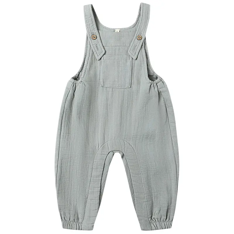 Baby Overall in Steel Blue by Quincy Mae