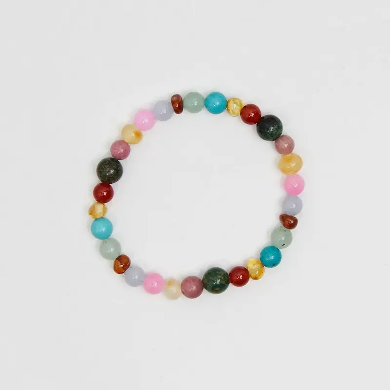 Billie Adult Bracelet in Rainbow Gemstones by Nirrimis