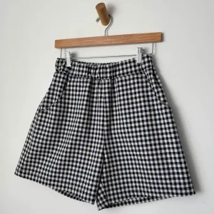 City Shorts in Navy Gingham by Le Bon Shoppe