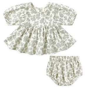 Francy Set in Green Floral by Quincy Mae