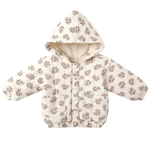 Hooded Woven Jacket in Daylily by Quincy Mae