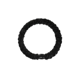 Kknekki Velvet Hair Band in Black by Bon Dep