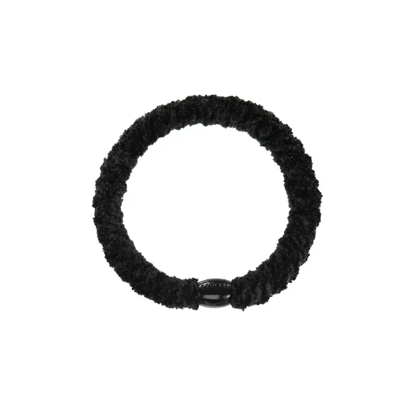 Kknekki Velvet Hair Band in Black by Bon Dep