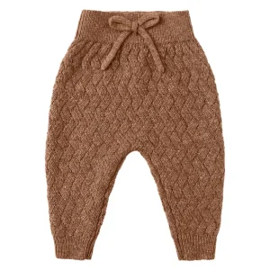 Knit Pant in Heathered Cedar by Quincy Mae