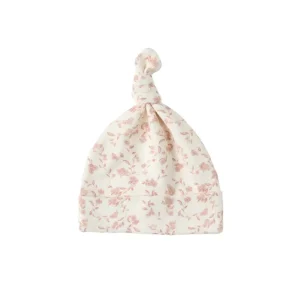Knotted Baby Hat in French Garden by Quincy Mae