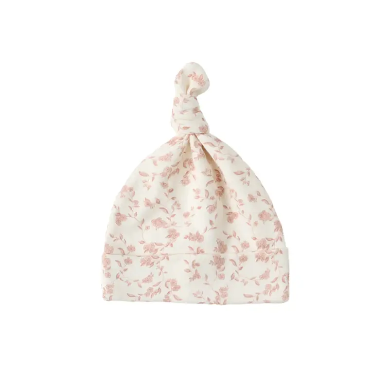 Knotted Baby Hat in French Garden by Quincy Mae