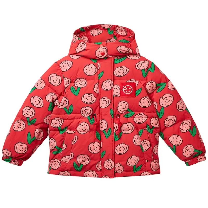 Kukka Down Jacket in Dancing Dahlia by Wynken