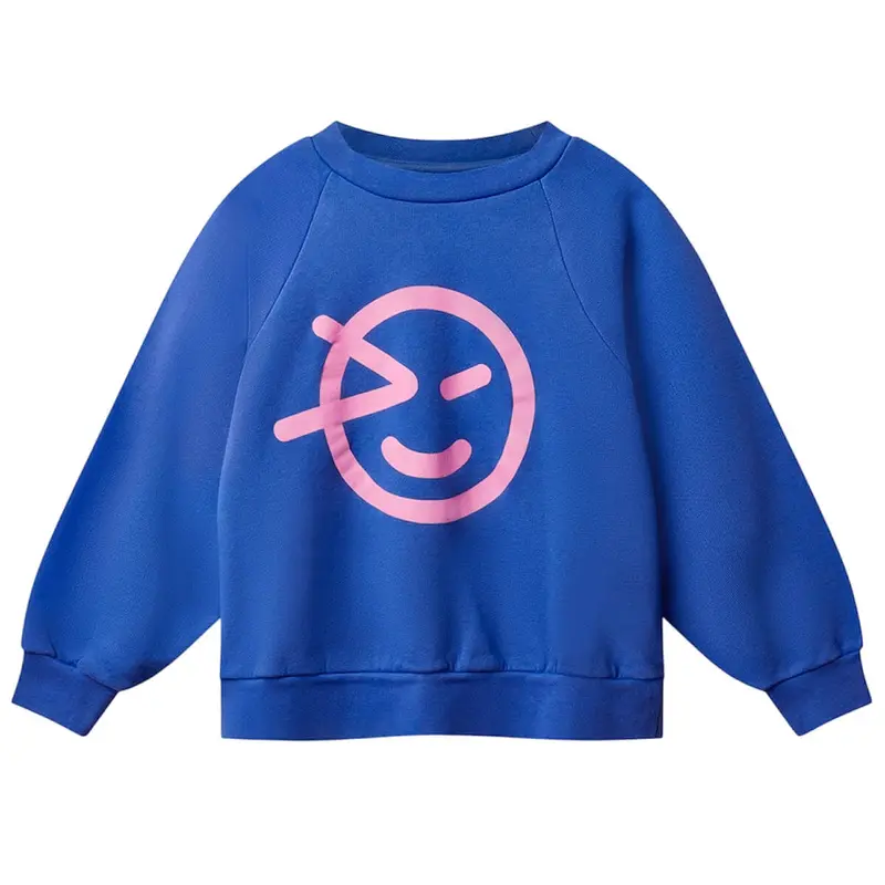 Raglan Wynk Sweat in Slow Blue by Wynken