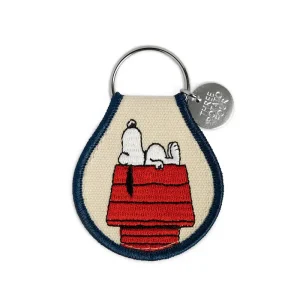 Snoopy Doghouse Patch Keychain by Three Potato Four X Peanuts