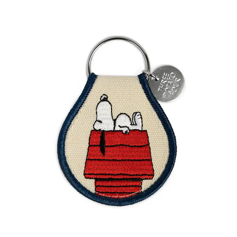 Snoopy Doghouse Patch Keychain by Three Potato Four X Peanuts