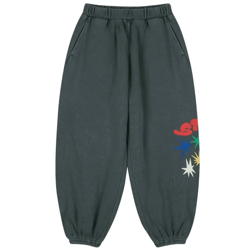 Stars Pigment Aladdin Pants in Charcoal by Jelly Mallow