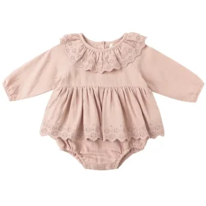 Thalia Romper in Rose by Quincy Mae