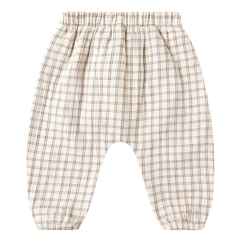 Woven Pant in Cedar Check by Quincy Mae