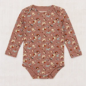 Baby Long Sleeve Lap Onesie in Mousse Circus by Misha & Puff