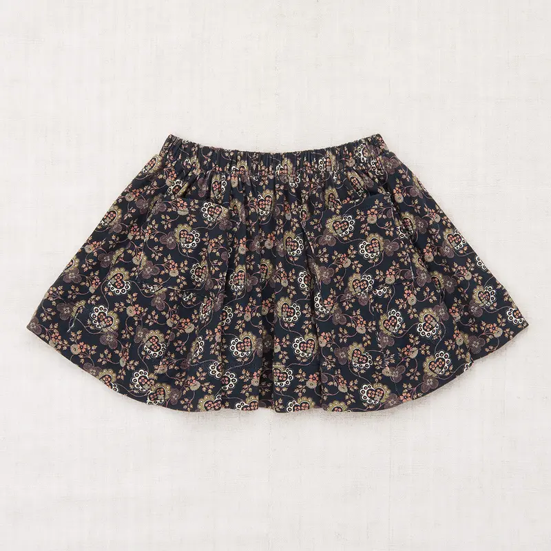 Circle Skirt in Galaxy Calico Hearts by Misha & Puff