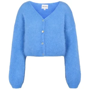 Cornelia Cropped Cardigan in Sky Blue by Americandreams