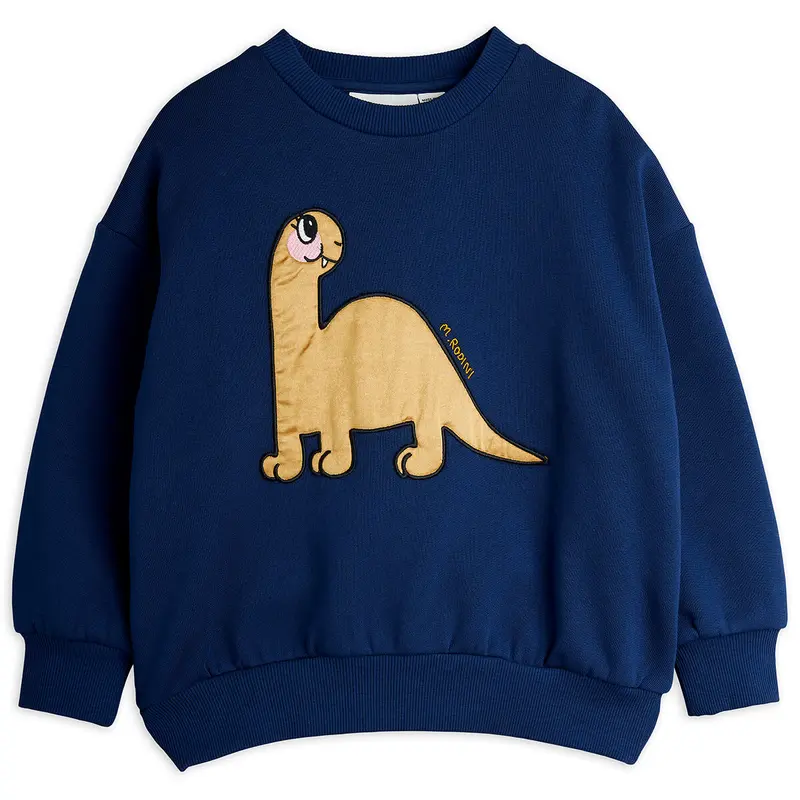 Dino Sweatshirt in Navy by Mini Rodini