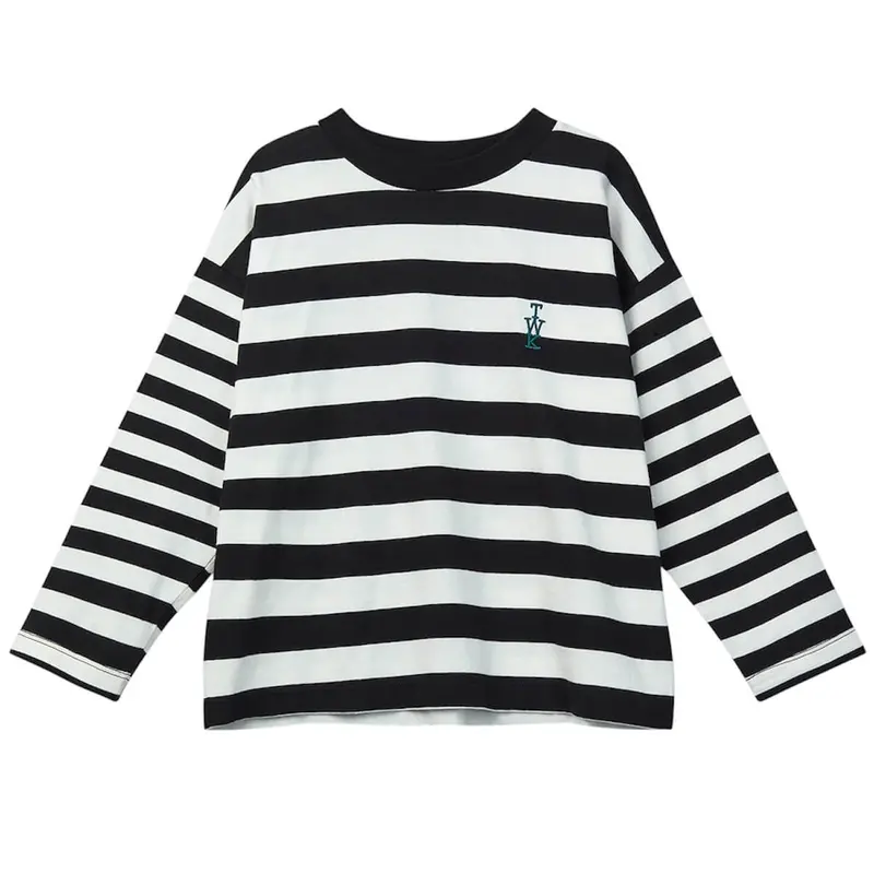 Duet Tee in Black / Ecru by Wynken