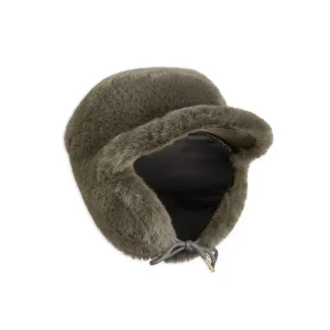Faux Fur Cap in Grey by Mini Rodini