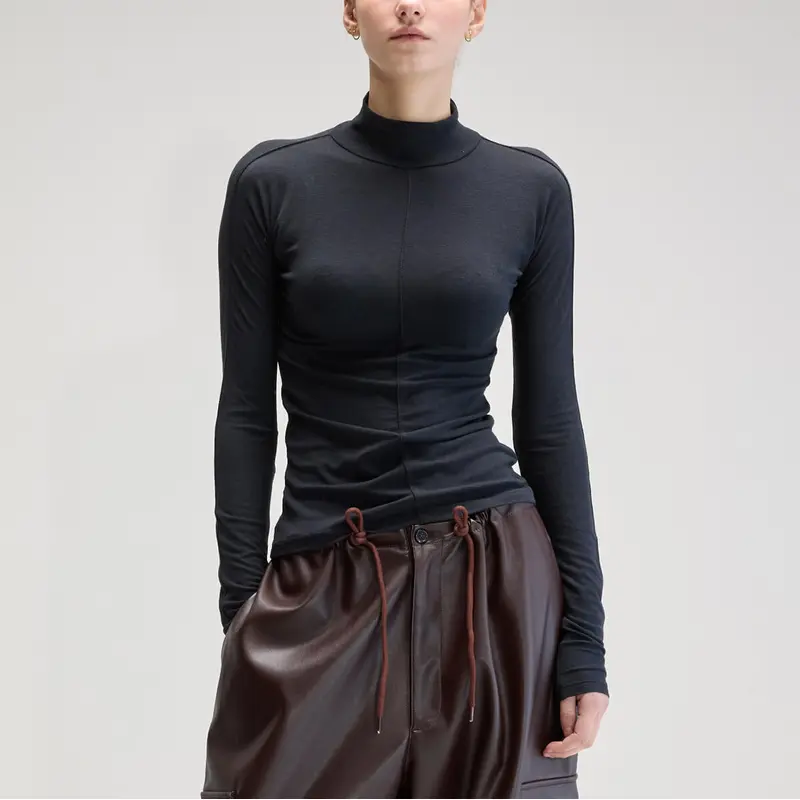 Flawy Turtleneck in Off Black by Bellerose