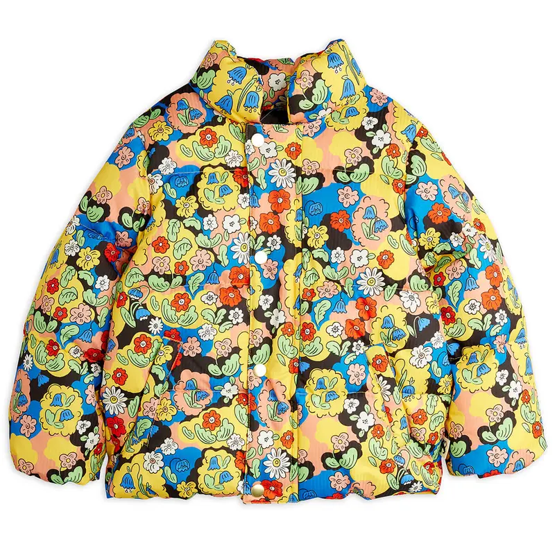 Flowers AOP City Puffer Jacket by Mini Rodini
