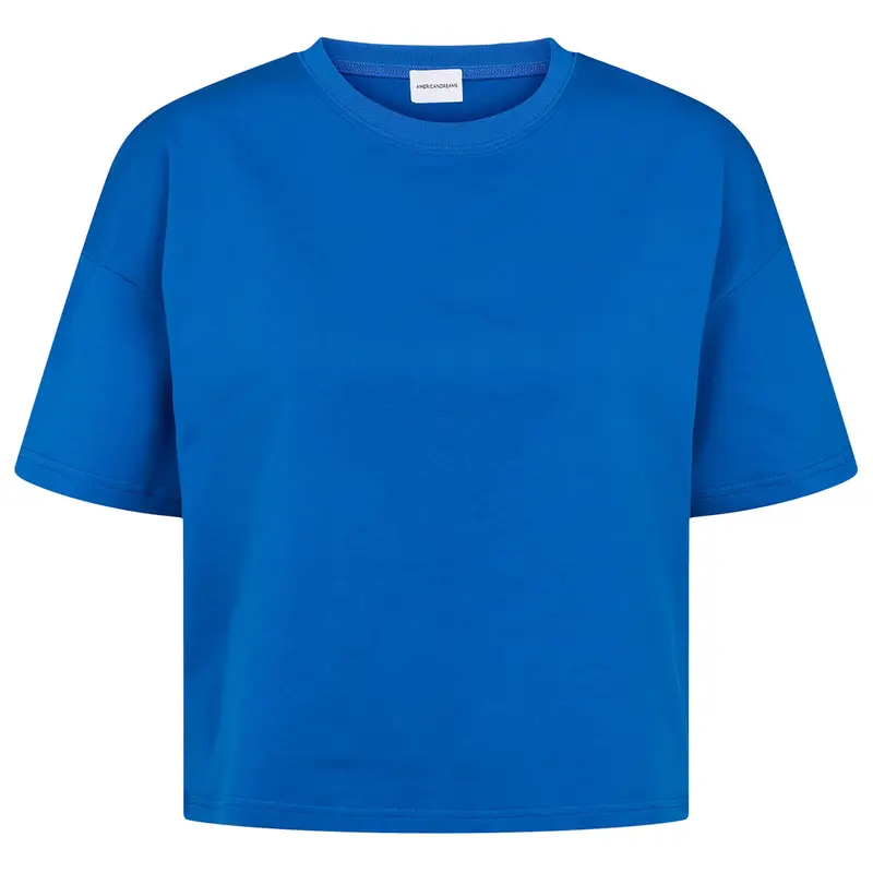 Kelly Boxy Short T-Shirt in Electric Blue By Americandreams