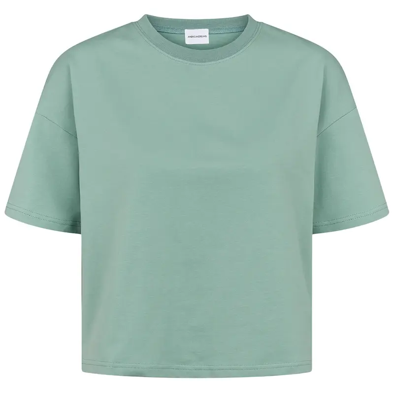 Kelly Boxy Short T-Shirt in Turquoise By Americandreams