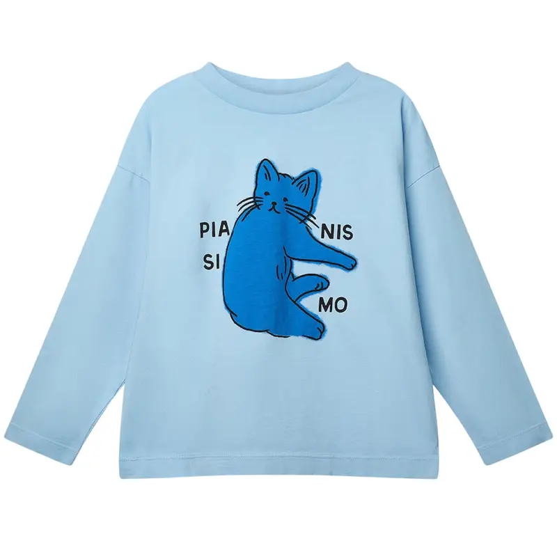 Kukka Tee in Pale Blue by Wynken