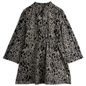 Leopard AOP Brushed Jersey Dress by Mini Rodini