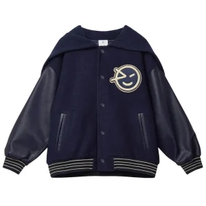 Mako Hooded Bomber in Navy by Wynken