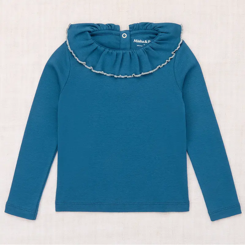 Paloma Top in Blue Smoke by Misha & Puff