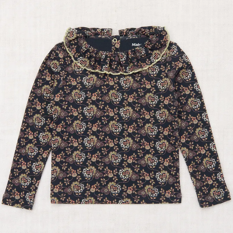 Paloma Top in Galaxy Calico Hearts by Misha & Puff