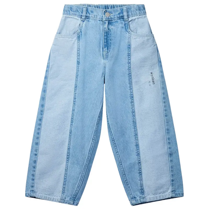 Panel Jean in Mid Wash Denim by Wynken