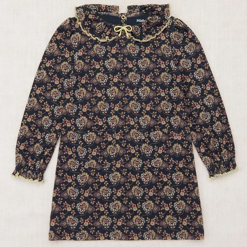 Pattie Dress in Galaxy Calico Hearts by Misha & Puff