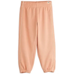 Plain Piping Sweatpants in Pink by Mini Rodini