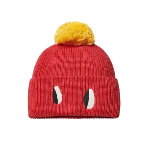 Pom Pom Beanie in Rouge by Wynken